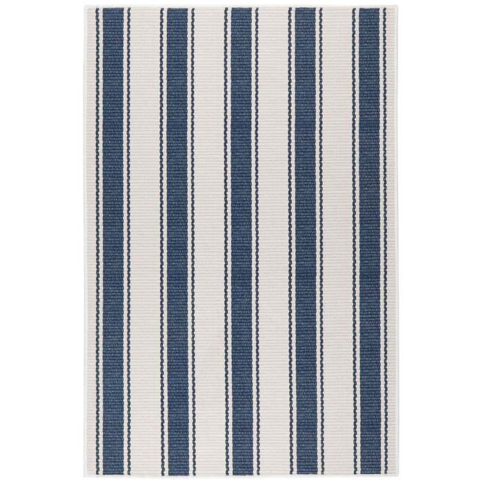Dash and Albert Rugs Blue Awning Stripe Machine Washable Rug & Reviews